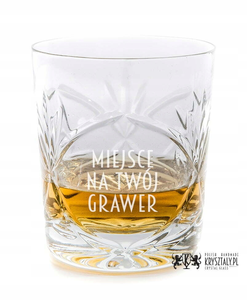 

Szklanka do whisky z grawerem grawerowana grawer