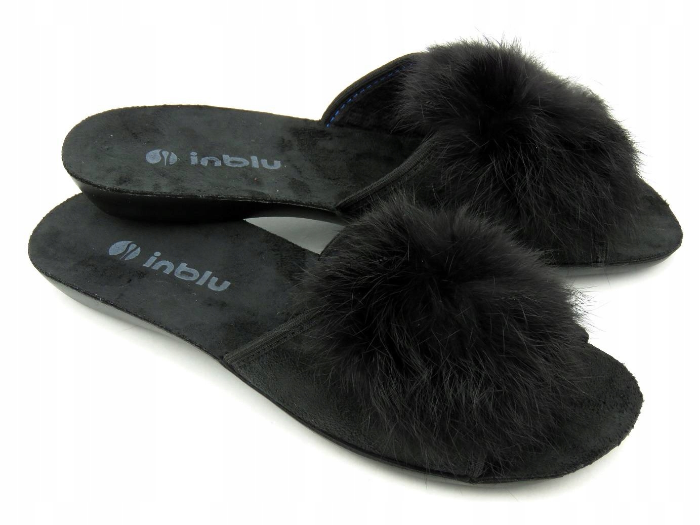 

Kapcie Damskie Inblu NP-6V Pompon Bambosze Ciapy