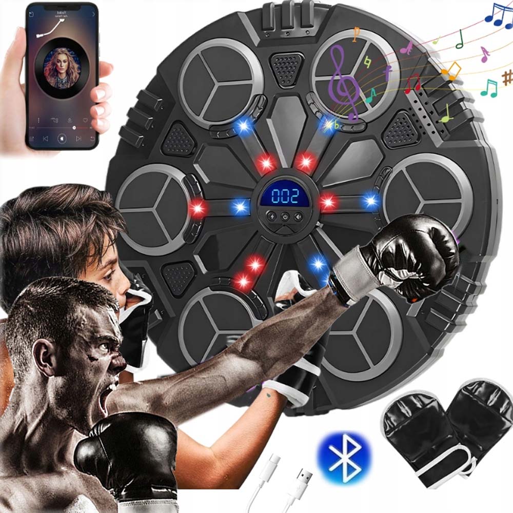 Music Boxing Machine Boxovací Stěna Hudební Štít Bluetooth Rukavice