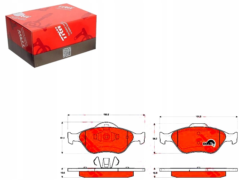 Trw Sada Brzdových Destiček 1101462 1355950 13