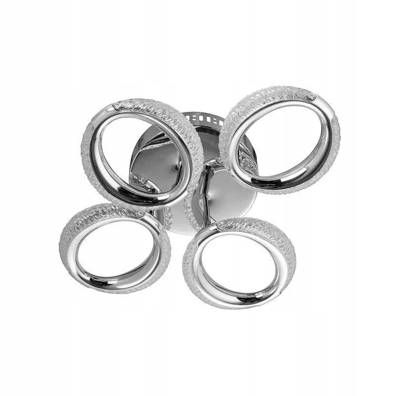 Moderní stropní svítidlo Kola 56W Led do obývacího pokoje nad pohovku stolek chromový světlý