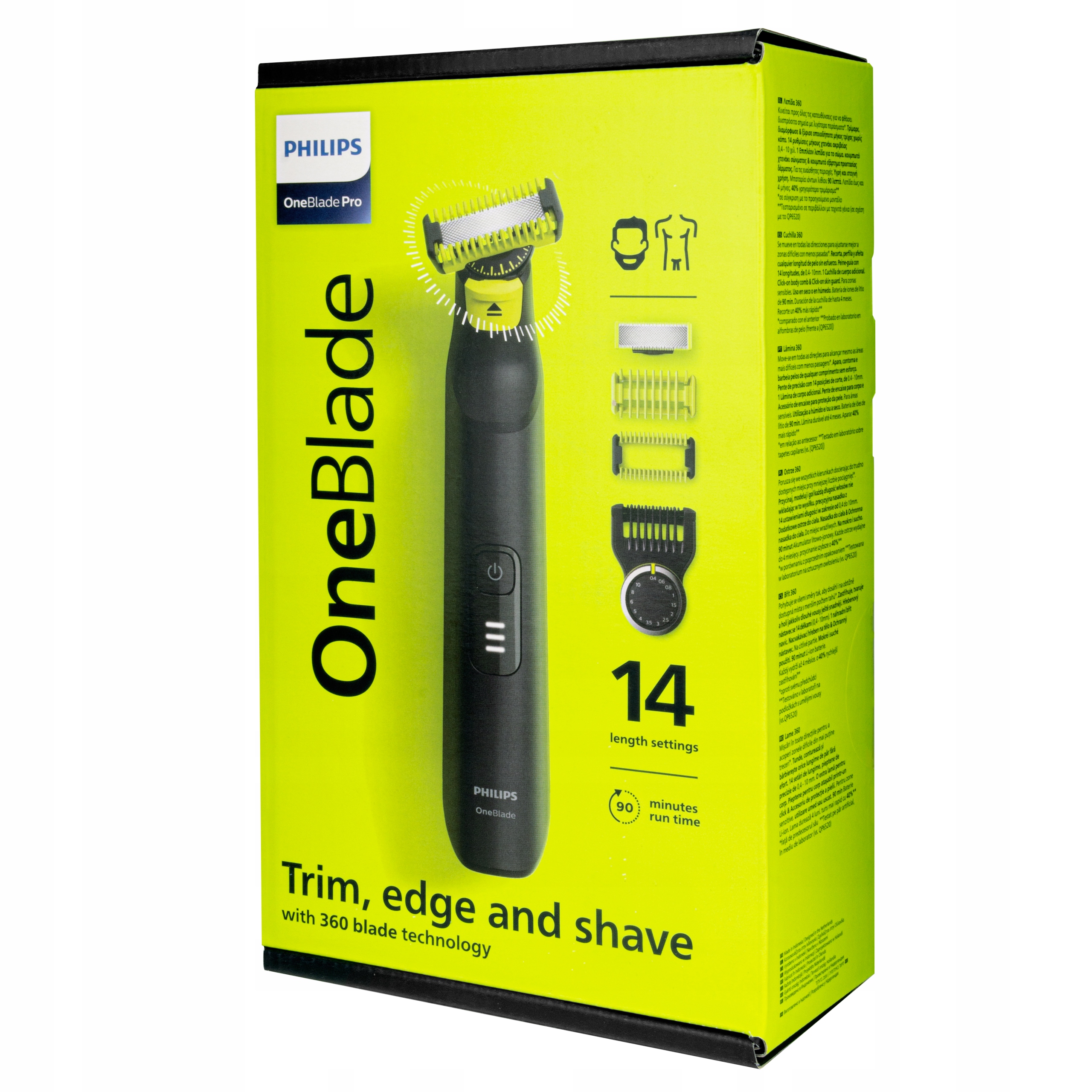 GOLARKA PHILIPS ONEBLADE PRO 360 QP6541/15 + ETUI Kod producenta mocna golarka do brody i ciała philips