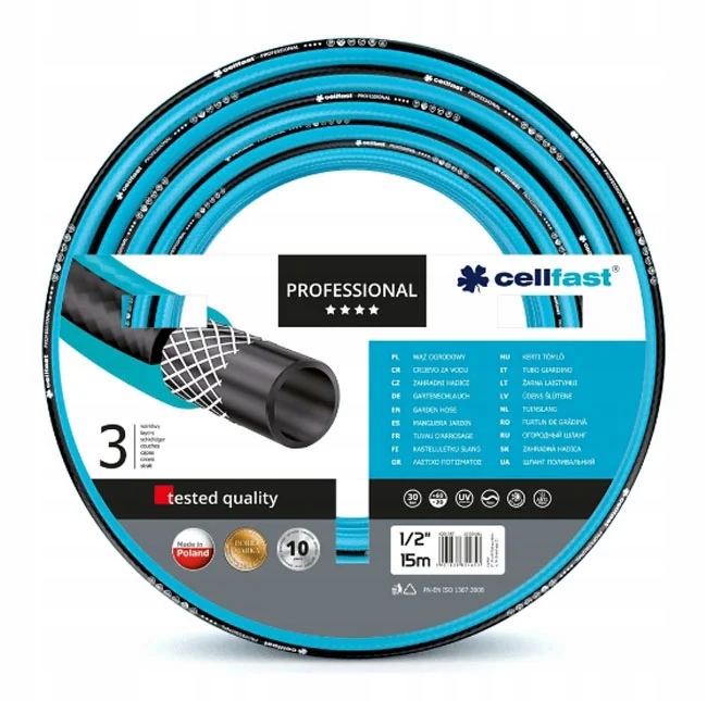 

Wąż ogrodowy 1/2" 15m Cellfast Professional