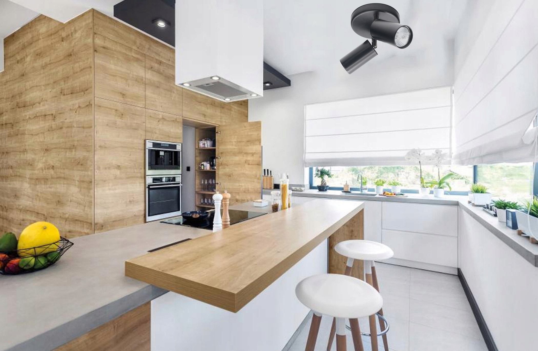 LAMPA ŻYRANDOL PLAFON KINKIET HALOGEN LED GU10 REFLEKTOR REGULOWANY EAN (GTIN) 5905471217481