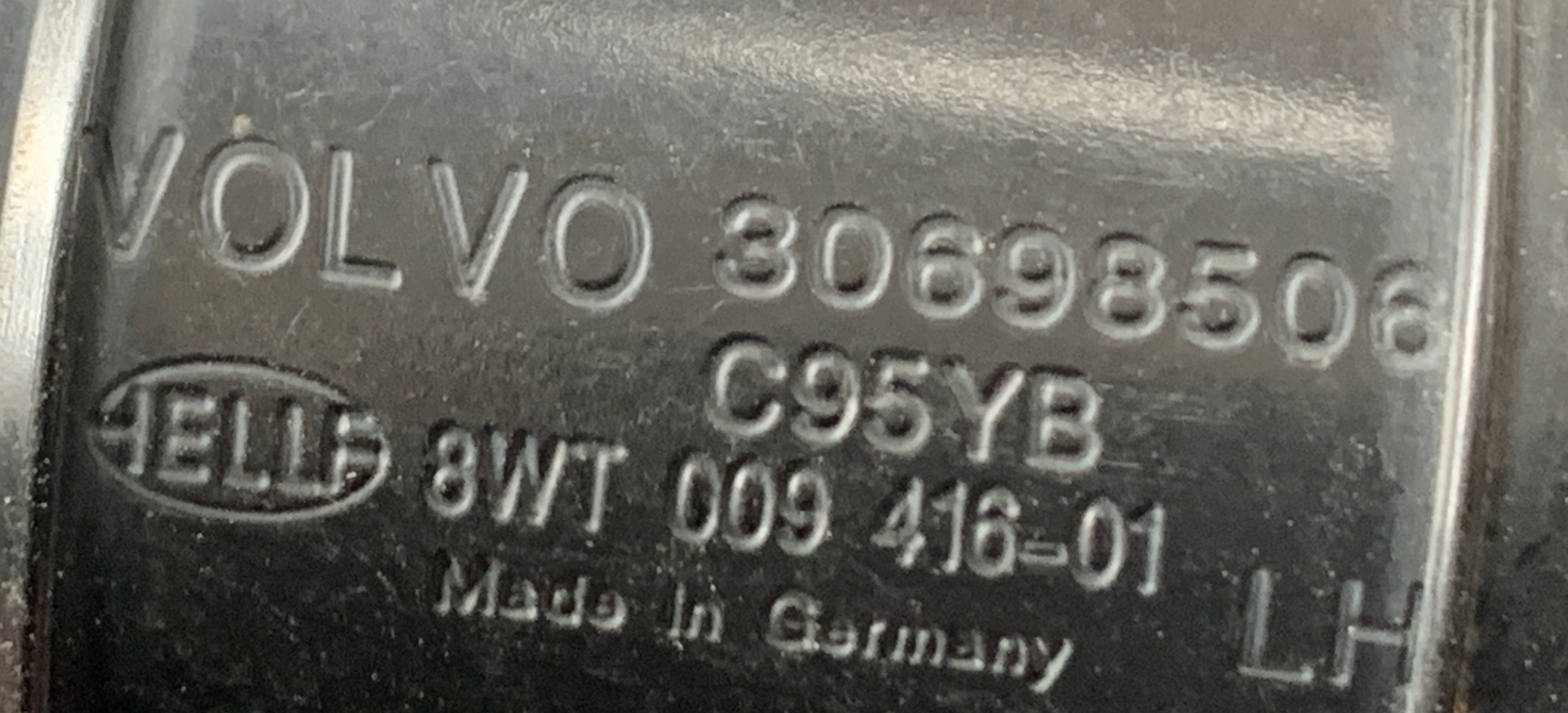 washer lights left VOLVO XC90 and 30698506