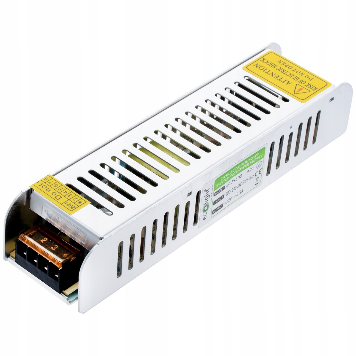 

Zasilacz Montażowy do Taśm Led Slim 100W 12V 8,33A