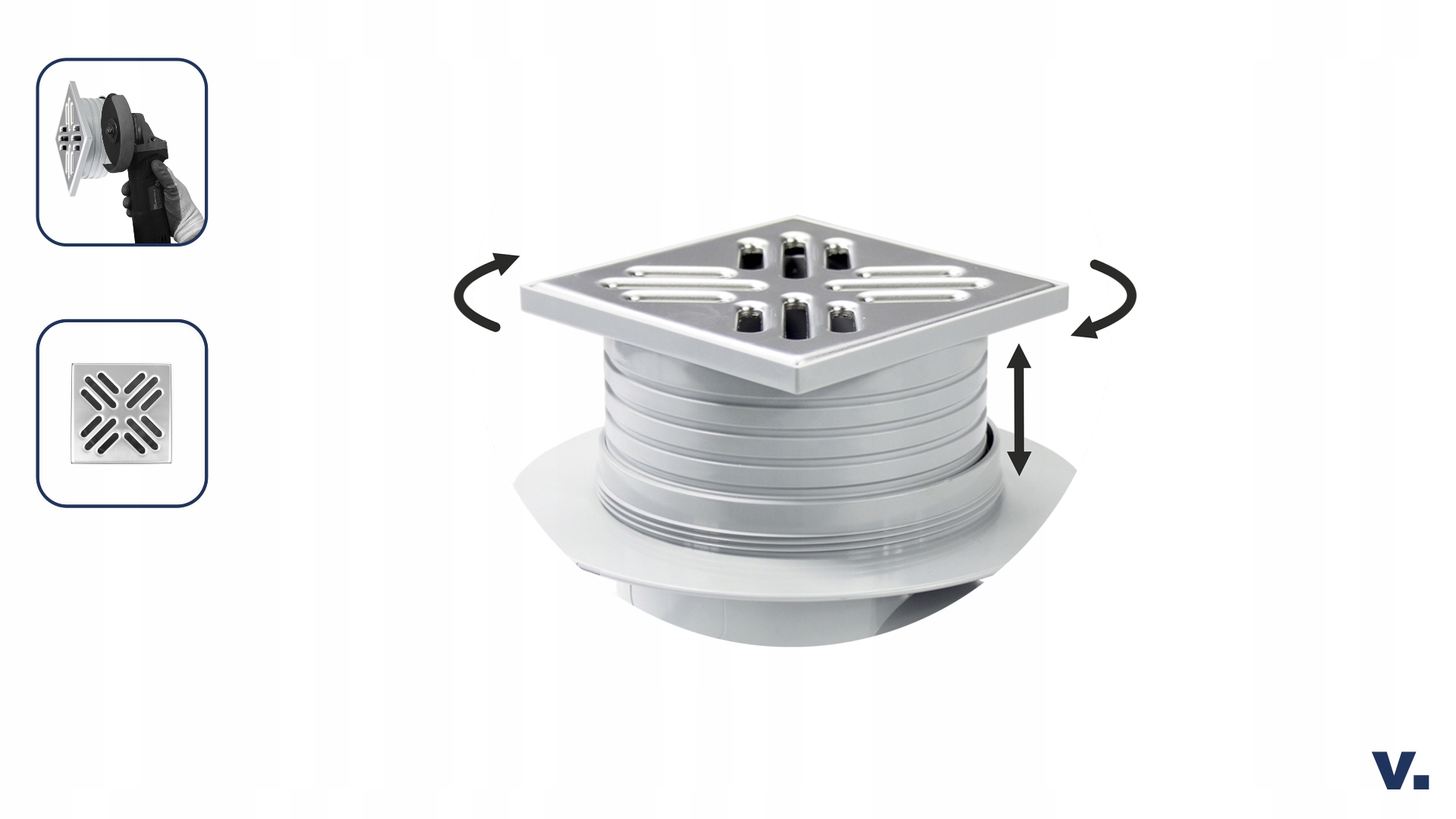 Kratka odpływowa PRZELOTOWA tłoczona SUCHA Z2A Kod producenta Kratka PRZELOTOWA SUCHA Z2A