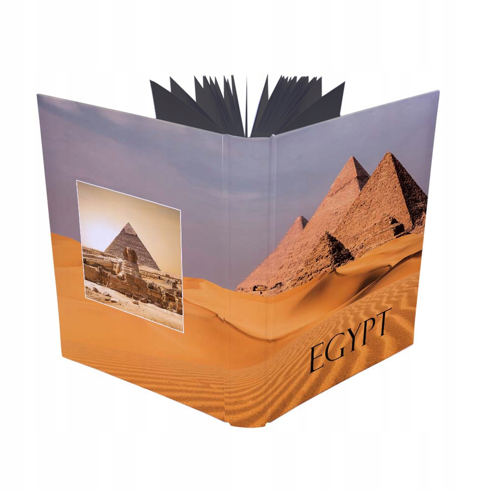 Tradiční album na fotografie s 60 černými listy 19,5x26 Egypt 608(cz)