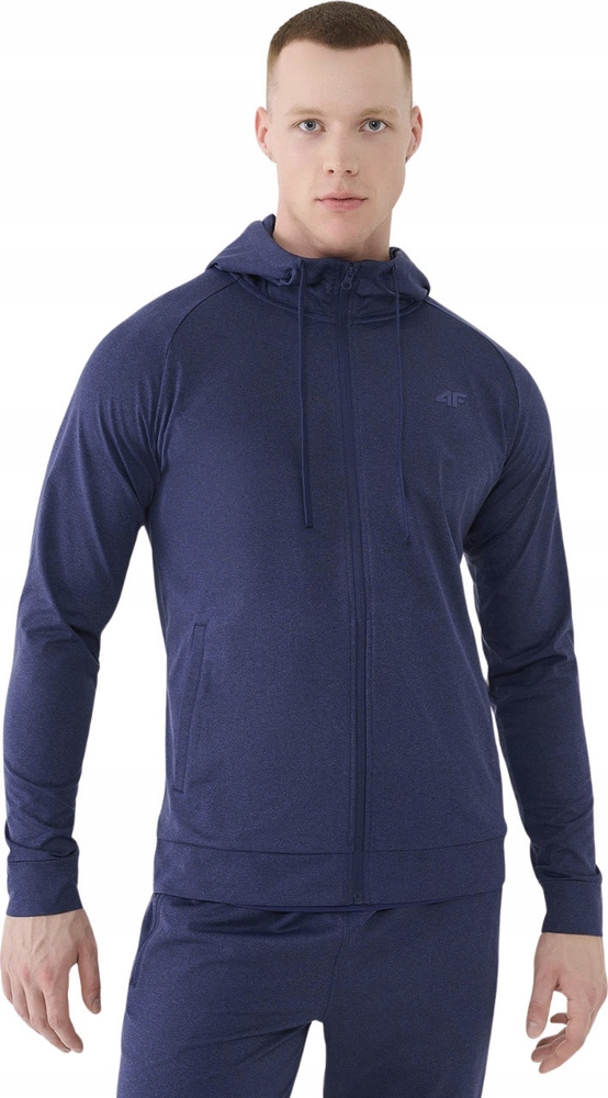 Pánská Mikina 4F Fnk M512 Tmavě Námořnická Modrá Melanž 4FWSS25TFSWM512 30M vel. XL