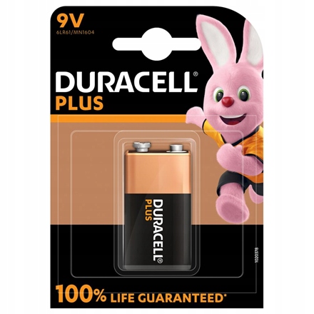 Duracell Bateria alkaliczna 9V 1 szt. Plus MN1604