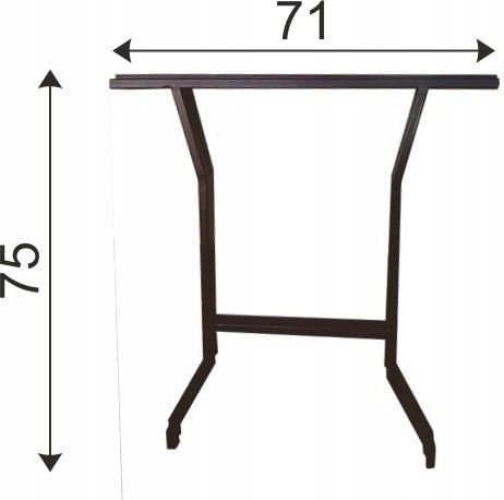NOGA STALOWA DO STOŁU KPL. 2SZT UN