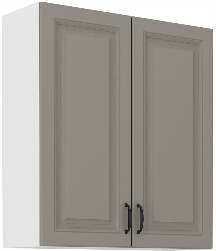 Horní Kuchyňská Skříňka 80X90 Stilo Šedá Bílá