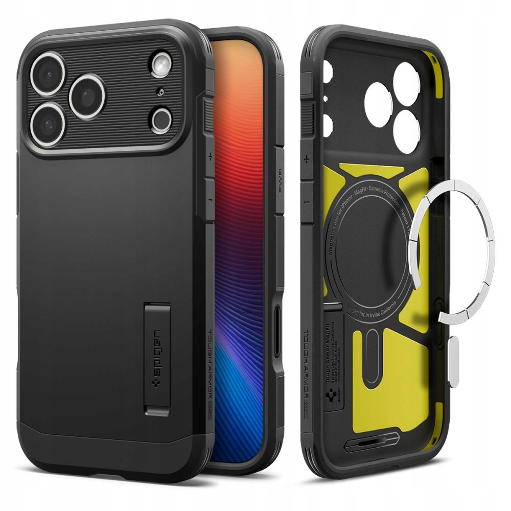 Spigen Tough Armor "T" MAG MagSafe do iPhone 17 Pro Czarny