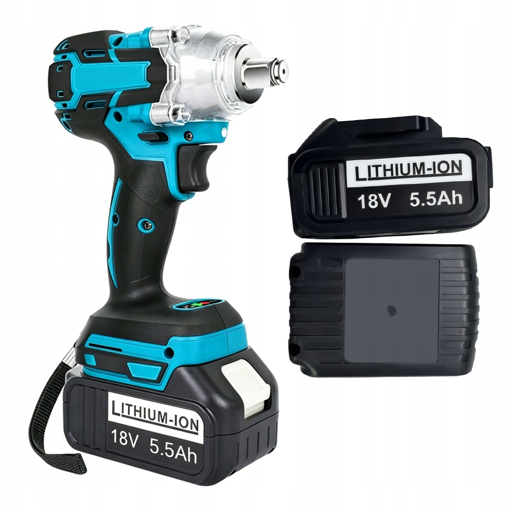 Akumulátorový Příklepový Klíč Bezkartáčový Pro Kola 21V 650NM 2xAKU 5.5Ah