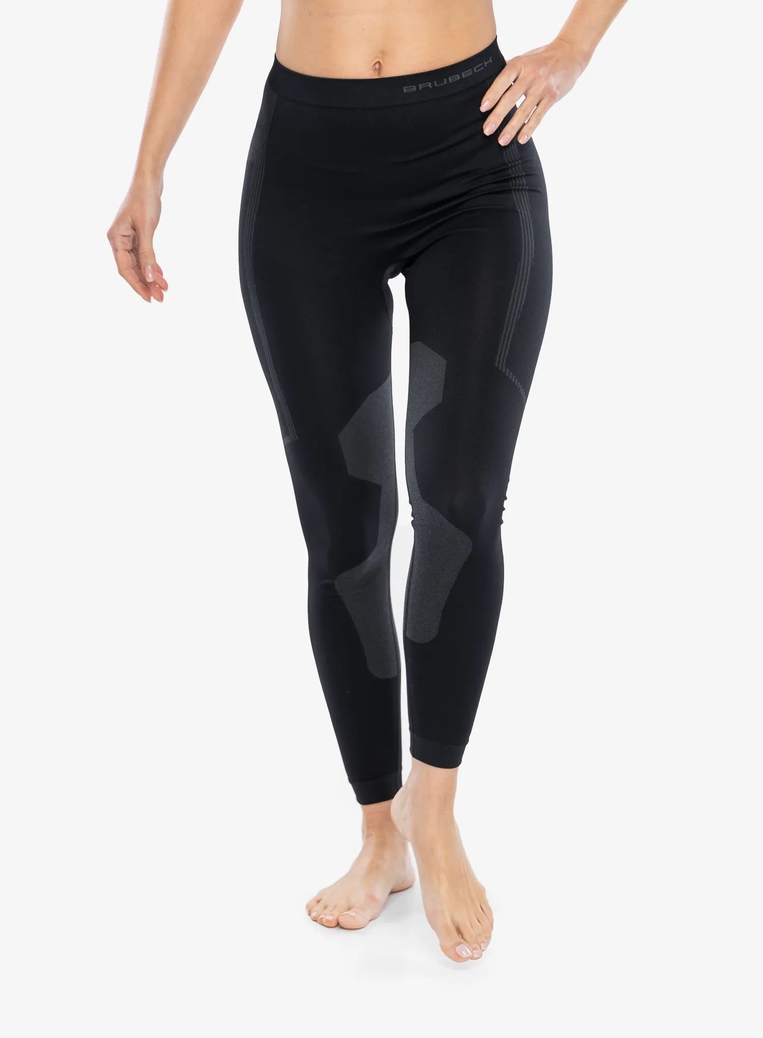 Legginsy damskie Brubeck Dry Pants black/graphite M