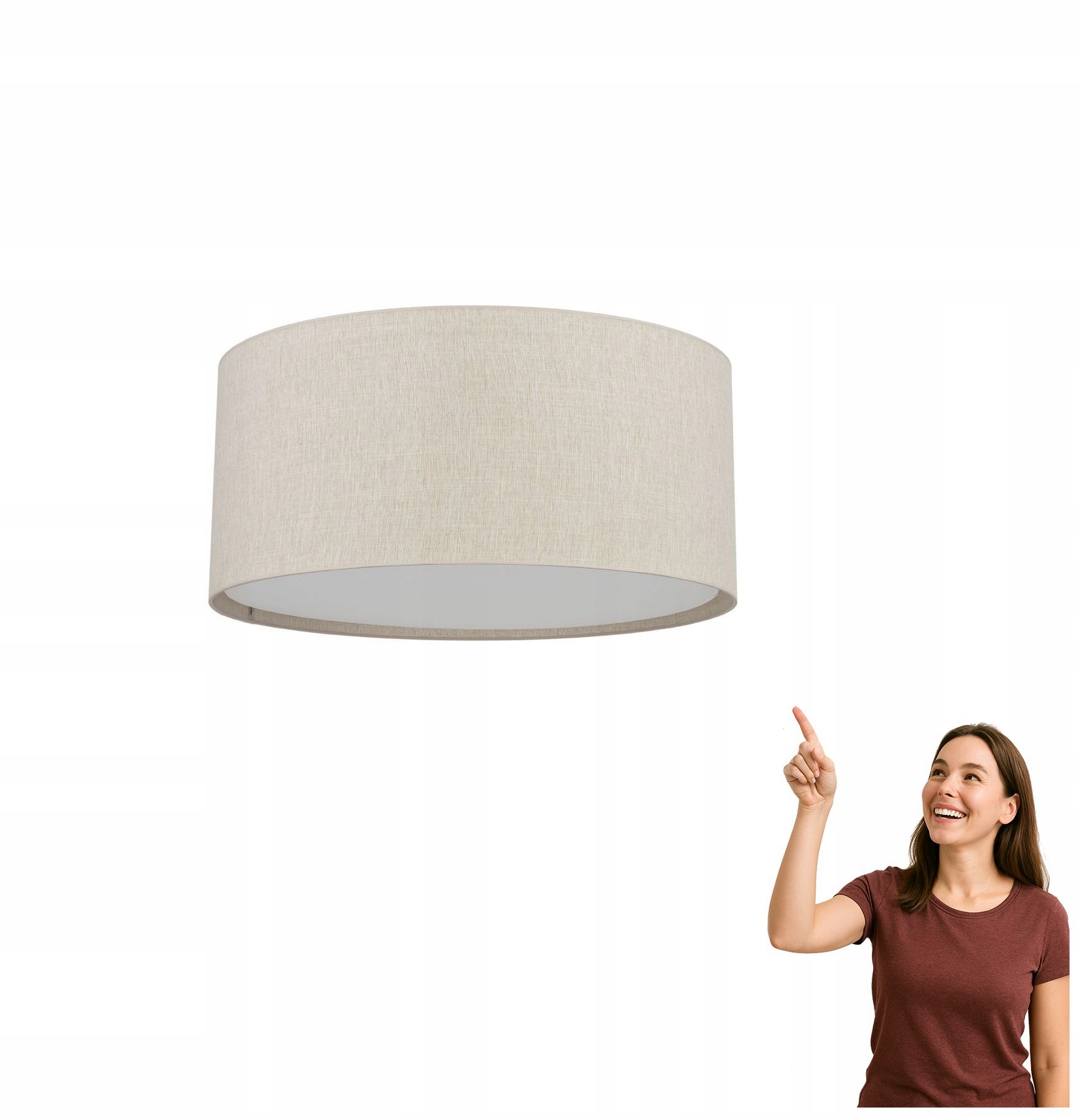 Stropná lampa Tk Lighting Largo Beige 11698