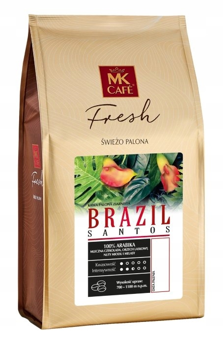Kawa ziarnista Mk Cafe Fresh Brazil Santos 1kg