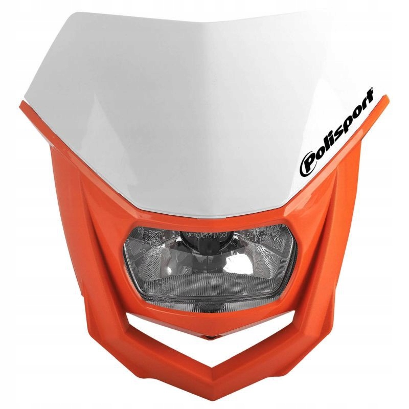 Polisport Predná Lampa Model Halo (halogénová Žiarovka) Farba Biela