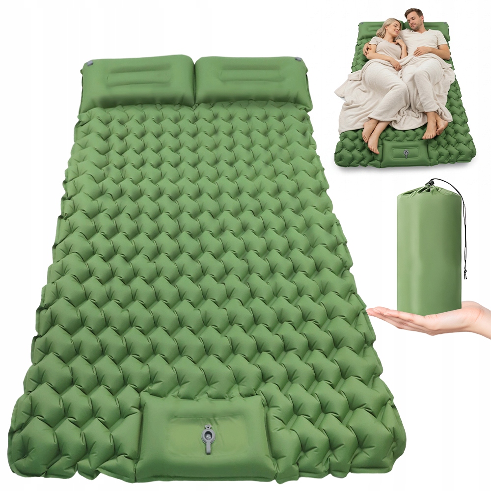 2os Materac Dmuchany Na Turystyczny Pompowany Mata Do Spania Z Pompką Nożną