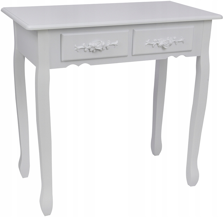 BIAŁA TOALETKA KOSMETYCZNA Z LUSTREM LED + TABORET Liczba szuflad 4