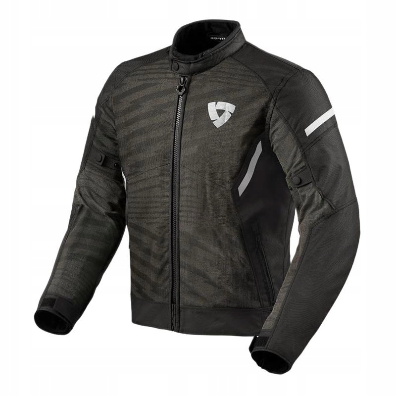 Textilná motocyklová bunda Revit Torque 2 H2O Black/white čierna biela