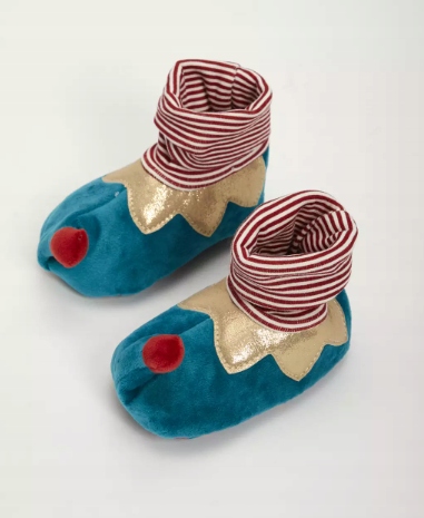 TU Świąteczne zielone botki Elf roz 68-74 cm