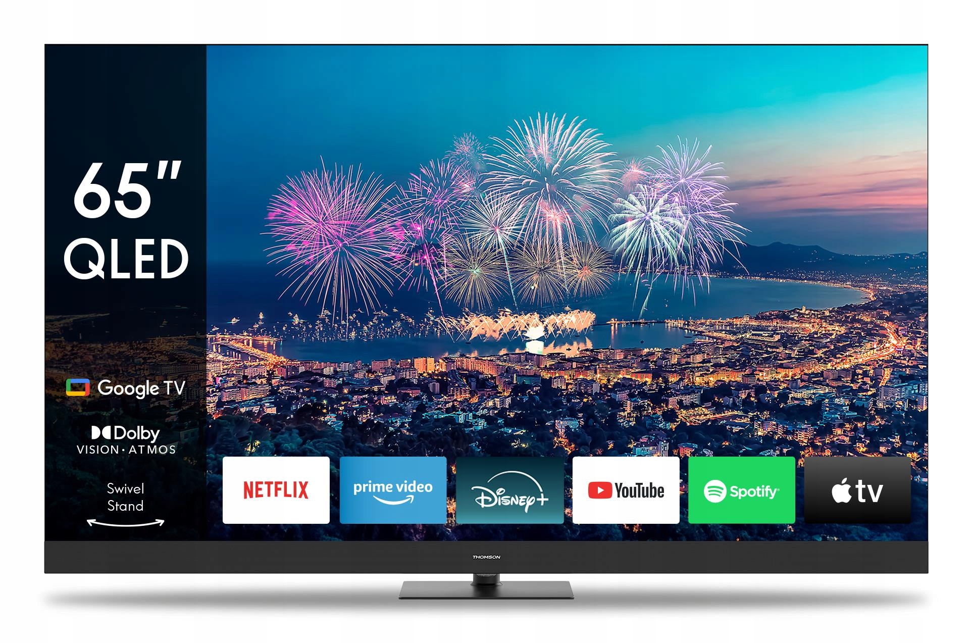 Tv Set|THOMSON|65"|4K Ultra HD|3840 x 2160 pixelov|Flat|16:9|QLED|65QG6C14