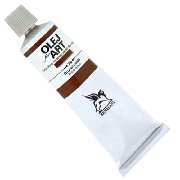 Farba olejna 60ml, brunat Polski, Renesans, NR 79