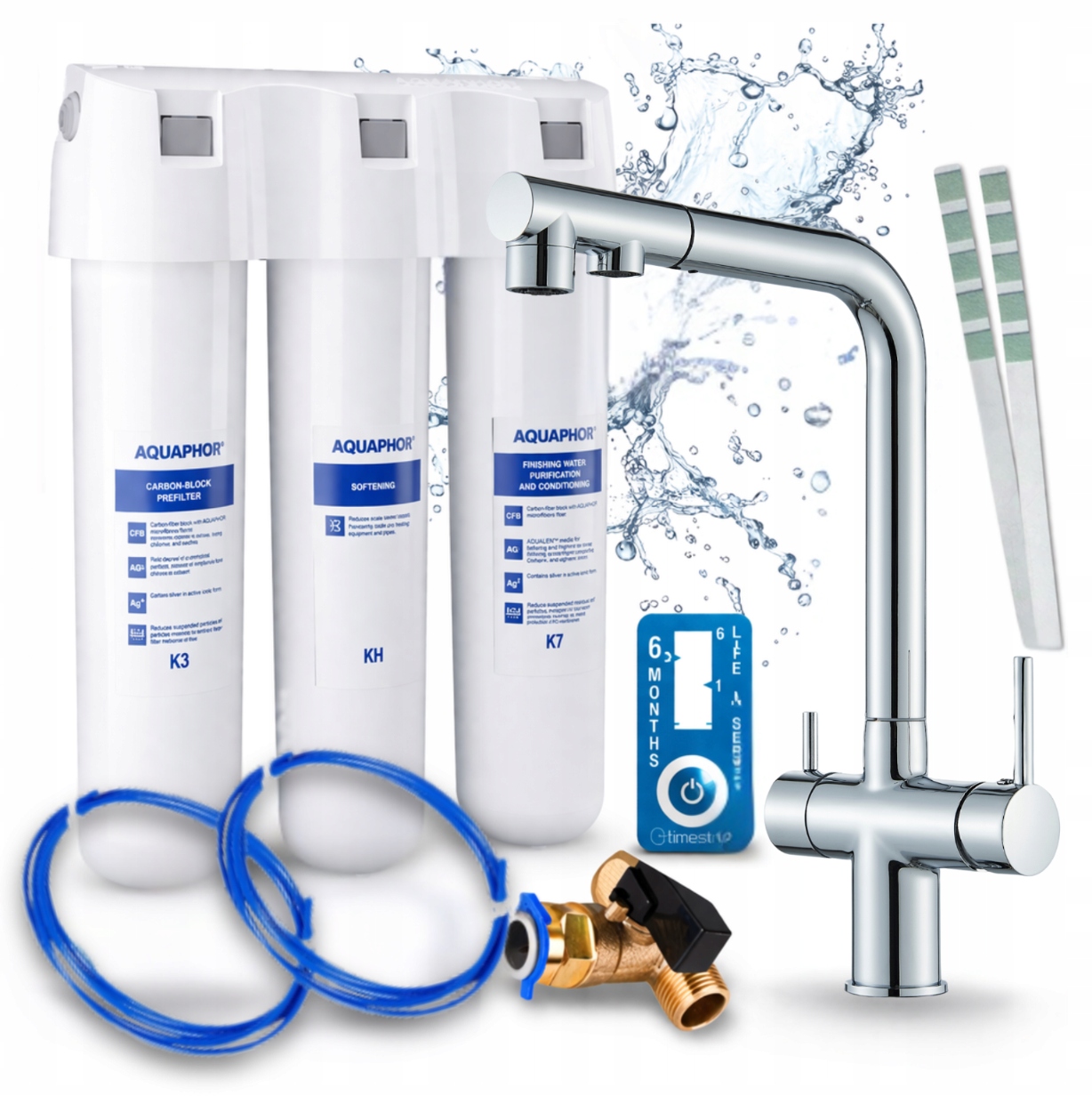 Podskříňkový Filtr Na Vodu Aquaphor Křišťál H Baterie Do Kuchyňského Dřezu