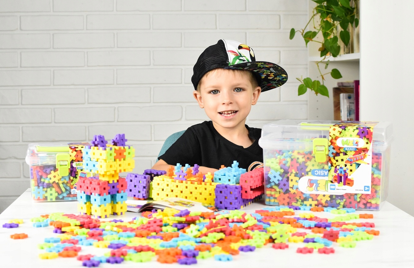 KLOCKI WAFLE KONSTRUKCYJNE MINI MELI BASIC TRAVEL BOX 500 Polskie + PREZENT Rodzaj zestaw