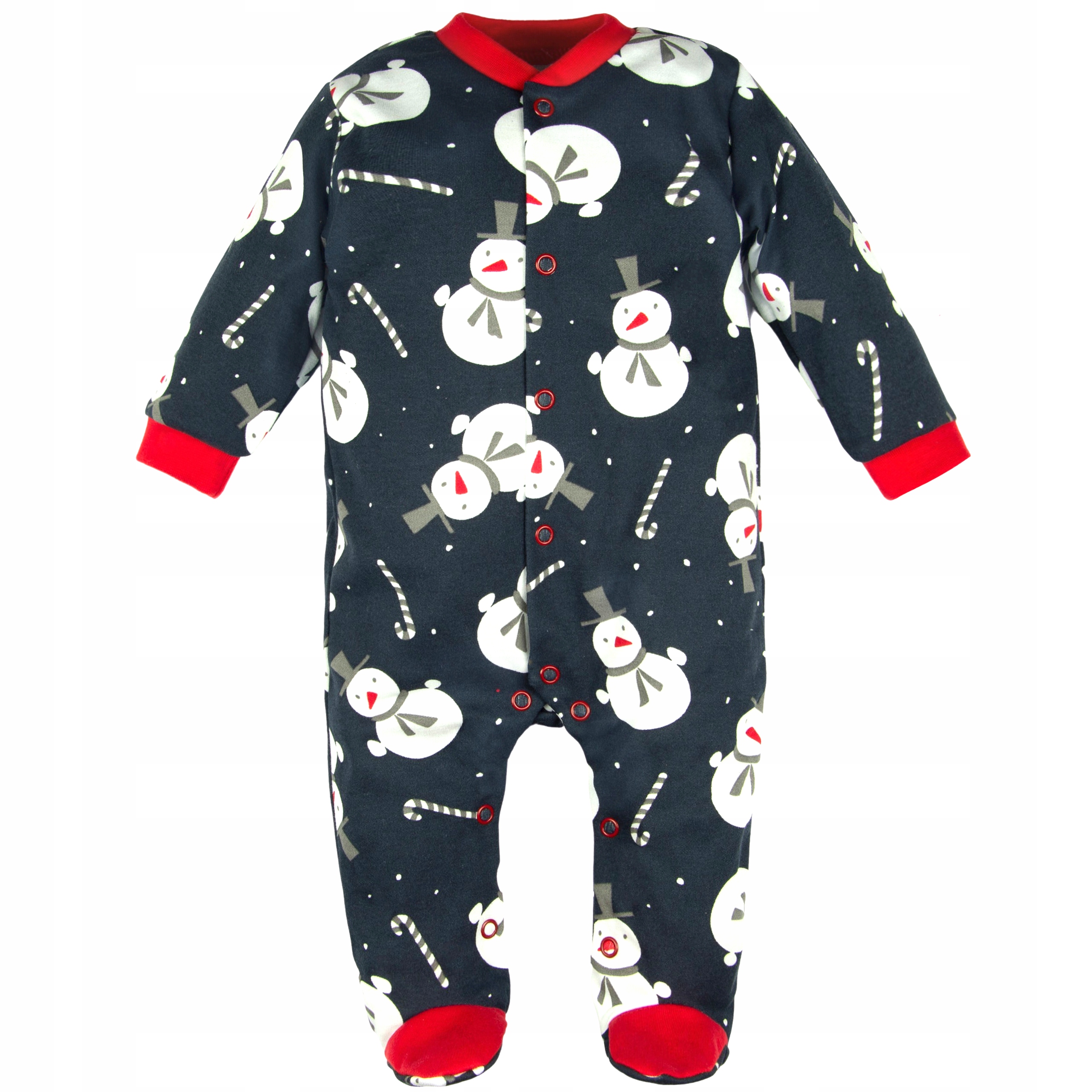 

Pajac W Bałwanki 56 świąteczny unisex wyprawka