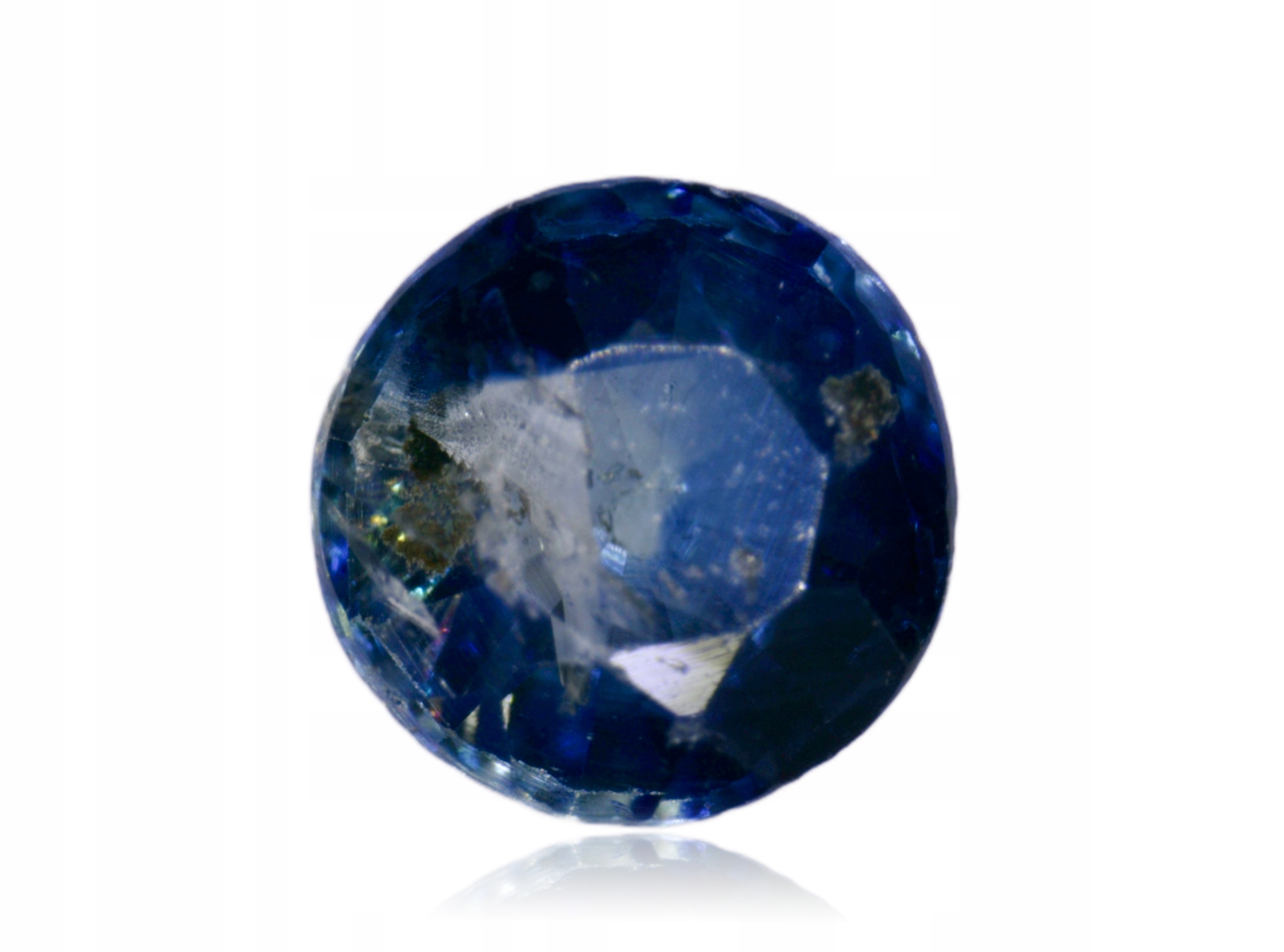 Safír 0.20ct Modrý Kulatý eCertifikát Wbd