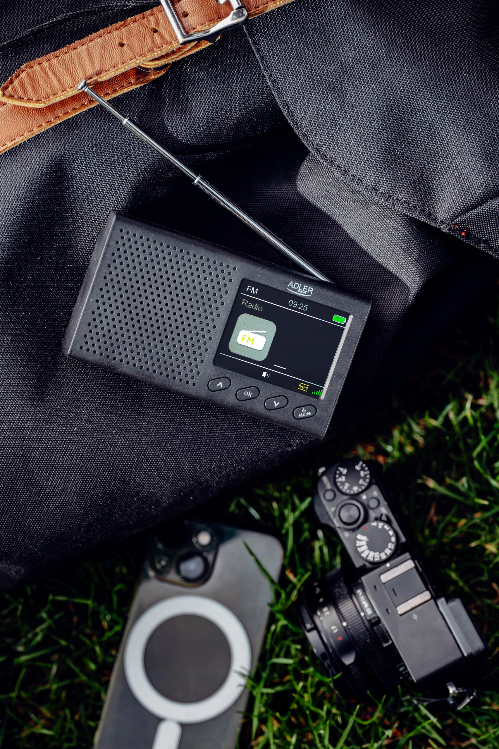 Radio Przenośne AD 1198 - FM, Bluetooth, LCD, Zegar - Adler