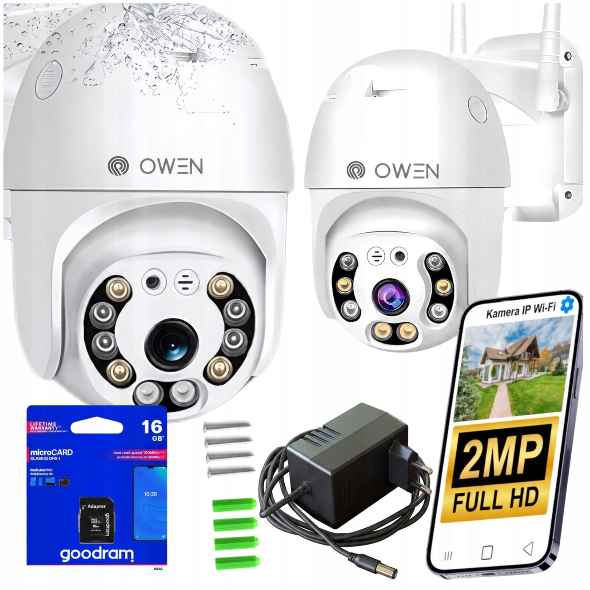 Venkovní Wifi Ip Kamera Otočná Smart Full Hd 2MP 1080p Zoom 4x Detekce