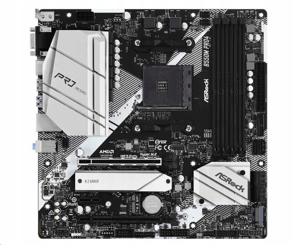 ASRock Mb Sc AM4 B550M PRO4, Amd B550, 4xDDR4, Hdmi, Dp B550M PRO4