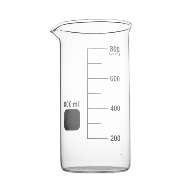 

Zlewka Wysoka 800 ml Szklana Boro 3.3 Podziałka