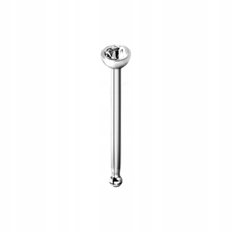 

Tytan Kolczyk do płatka nosa 0,8x6,5 Cz 2mm