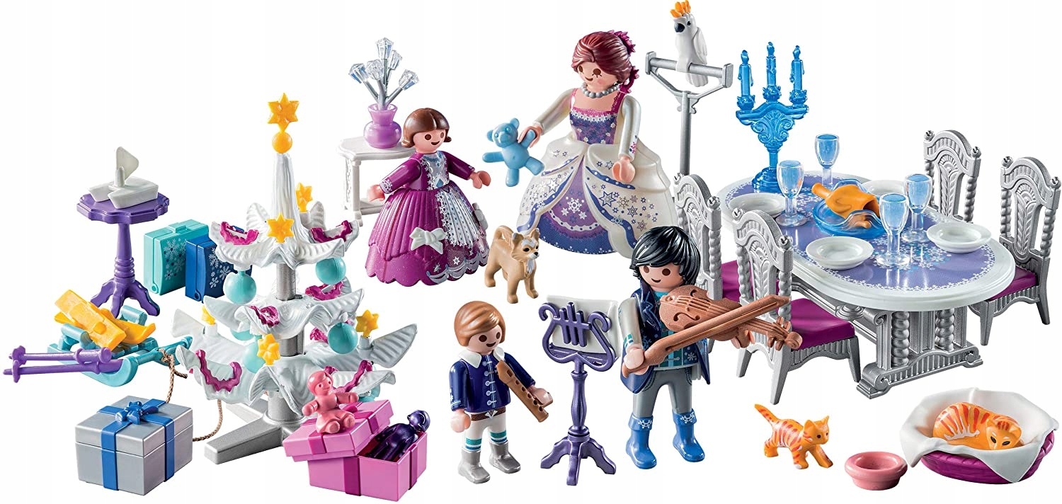 Адвент-календарь Playmobil 9485 Праздничный бал, 93 детали, танцовщицы и фигурки, от 4 лет — фото 4