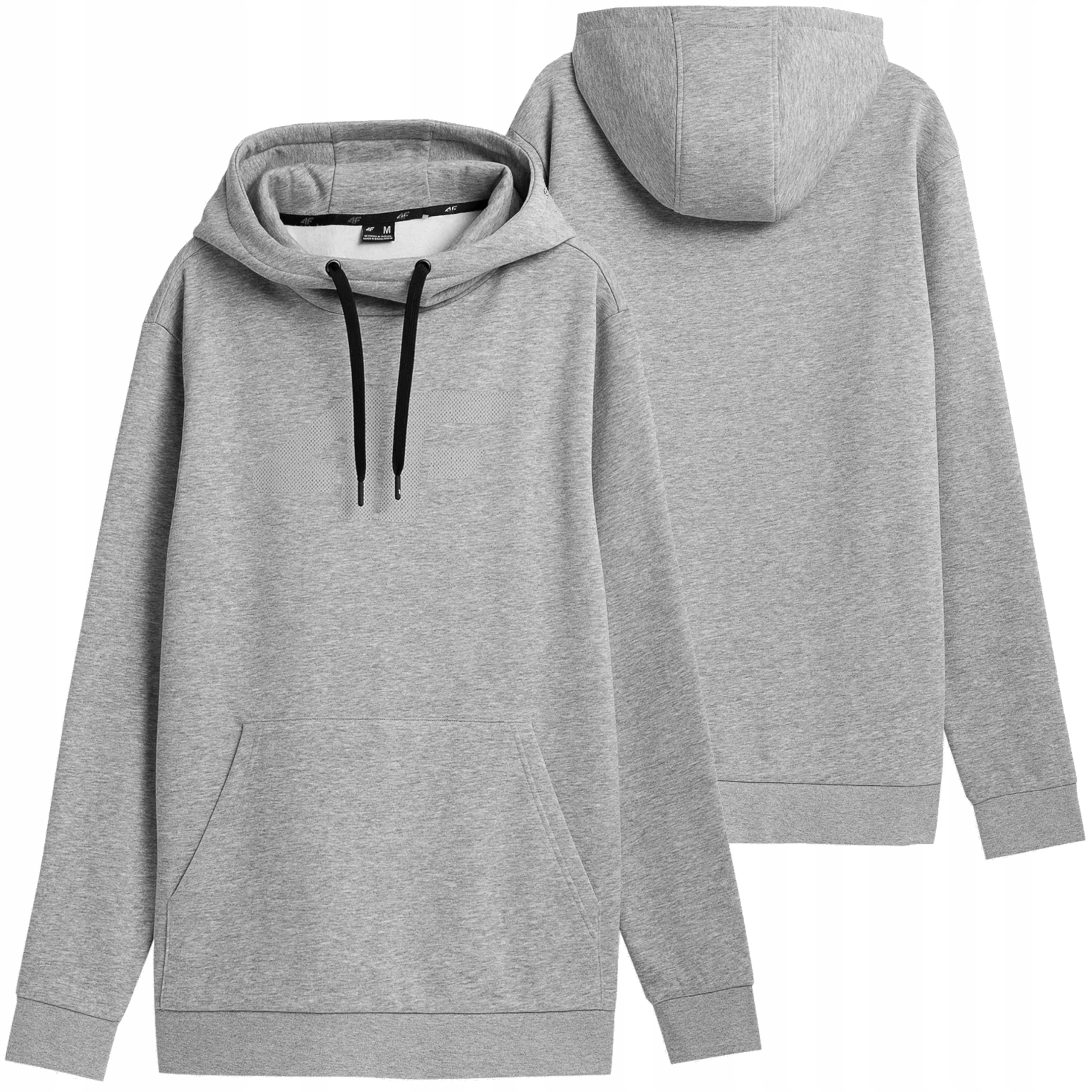 

4f Bluza męska NOSH4-BLM352 Chłodny Jasny Szary Me