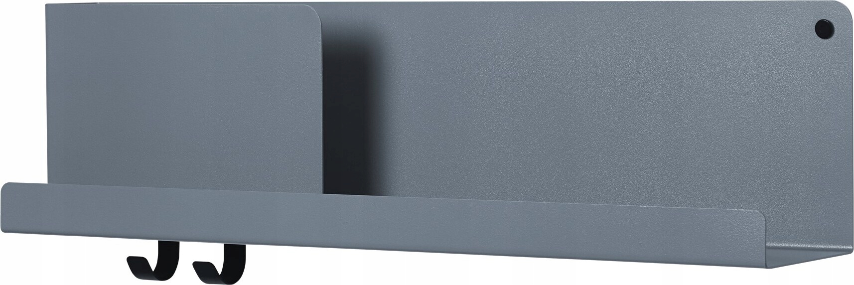 Muuto Folded Organizér Oceľová nástenná polica 63 cm Šedomodrá