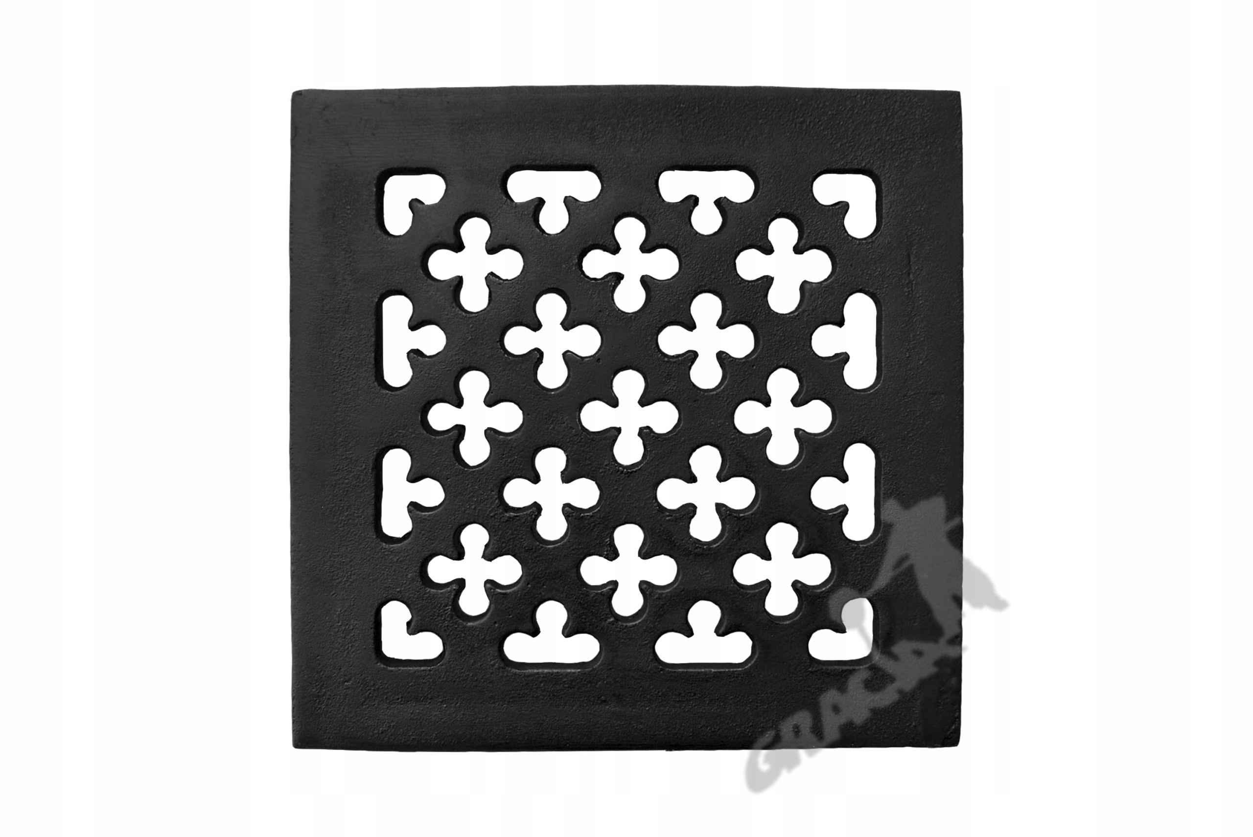 Kratka Wentylacyjna Nr 15 Kwadratowa Z Kołnierzem Karta Żeliwna