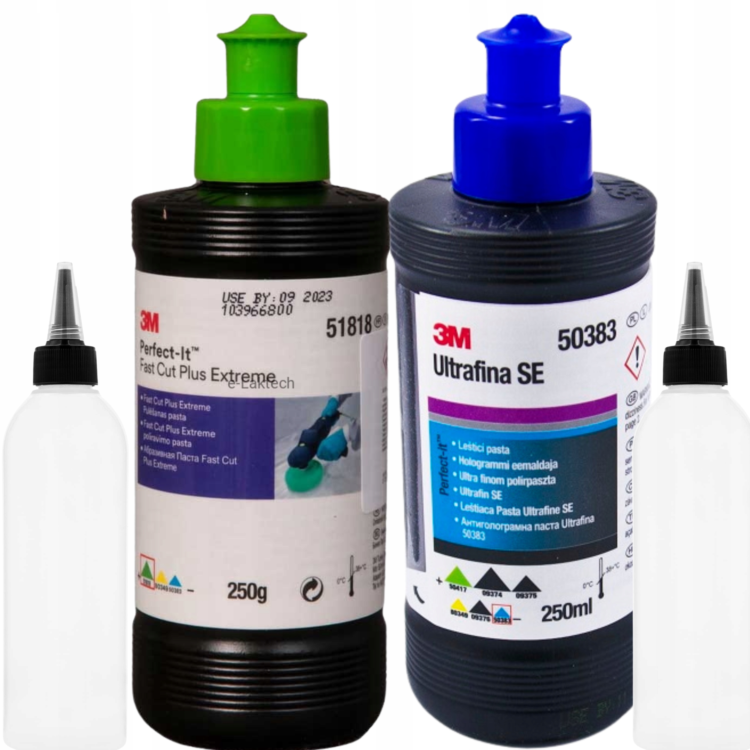 3M zestaw dwóch past polerskich ścierna+finish 51815 50383 200g x2