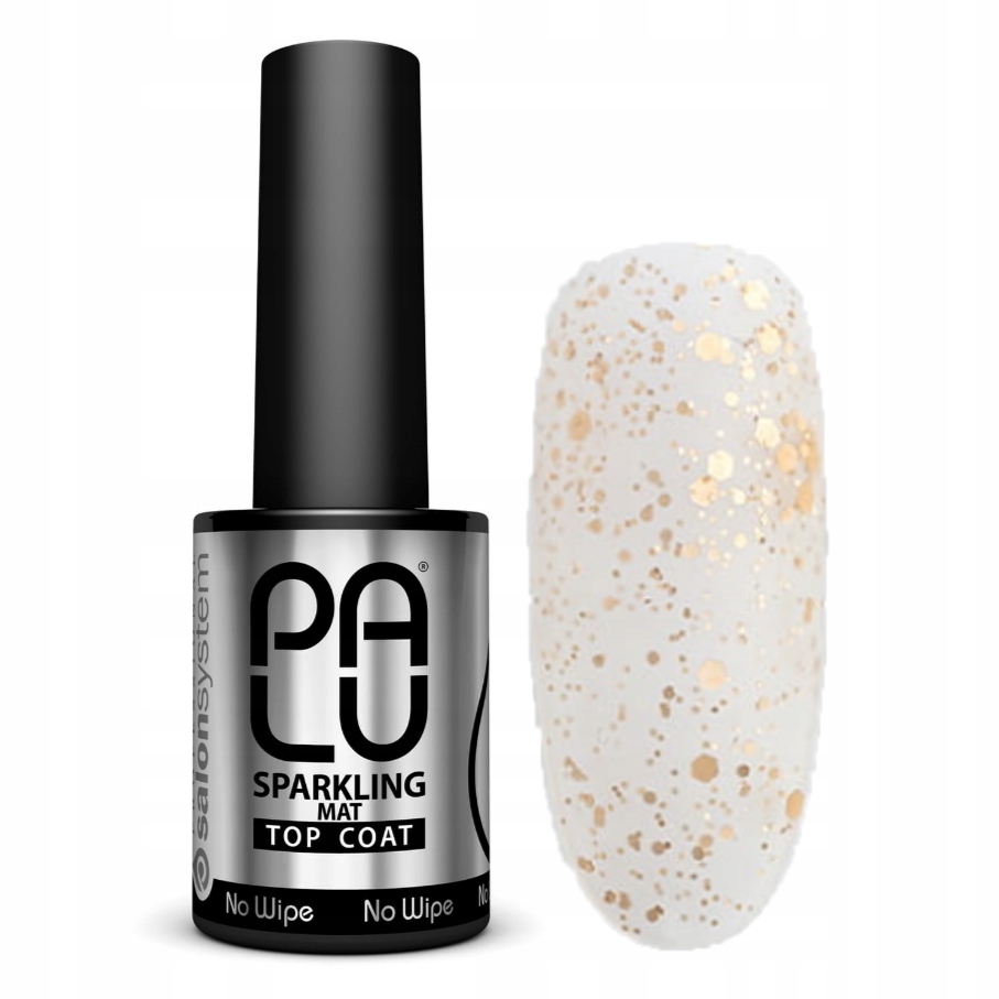 PALU Top hybrydowy do paznokci SPARKLING MATT No Wipe 11g