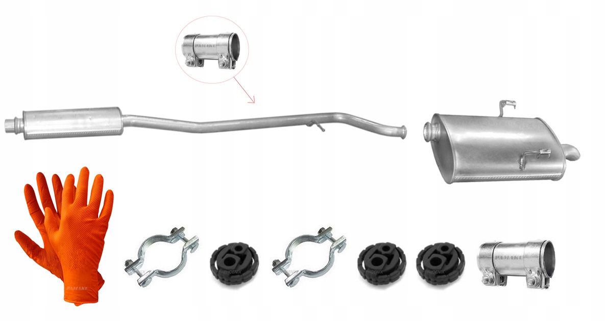 Peugeot 406 2.0 HDi 81 kW (2000-2004) Sedan Tlumič Středový Koncový