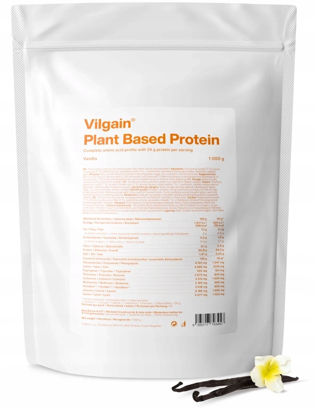 Vilgain Protein prášek 1000 g vanilková příchuť