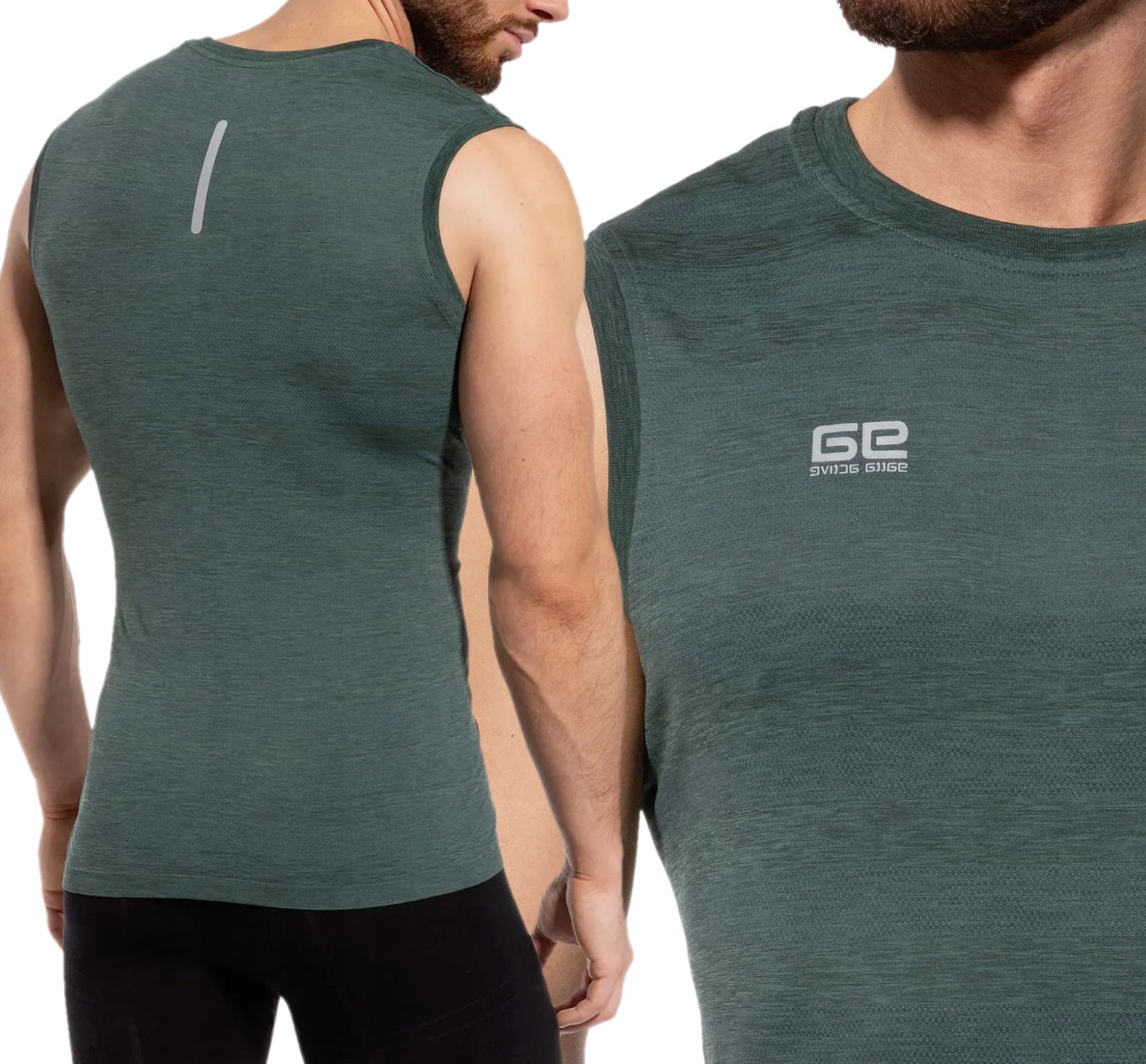 Koszulka męska do biegania sportowy bezrękawnik Gatta idealny na siłownię M