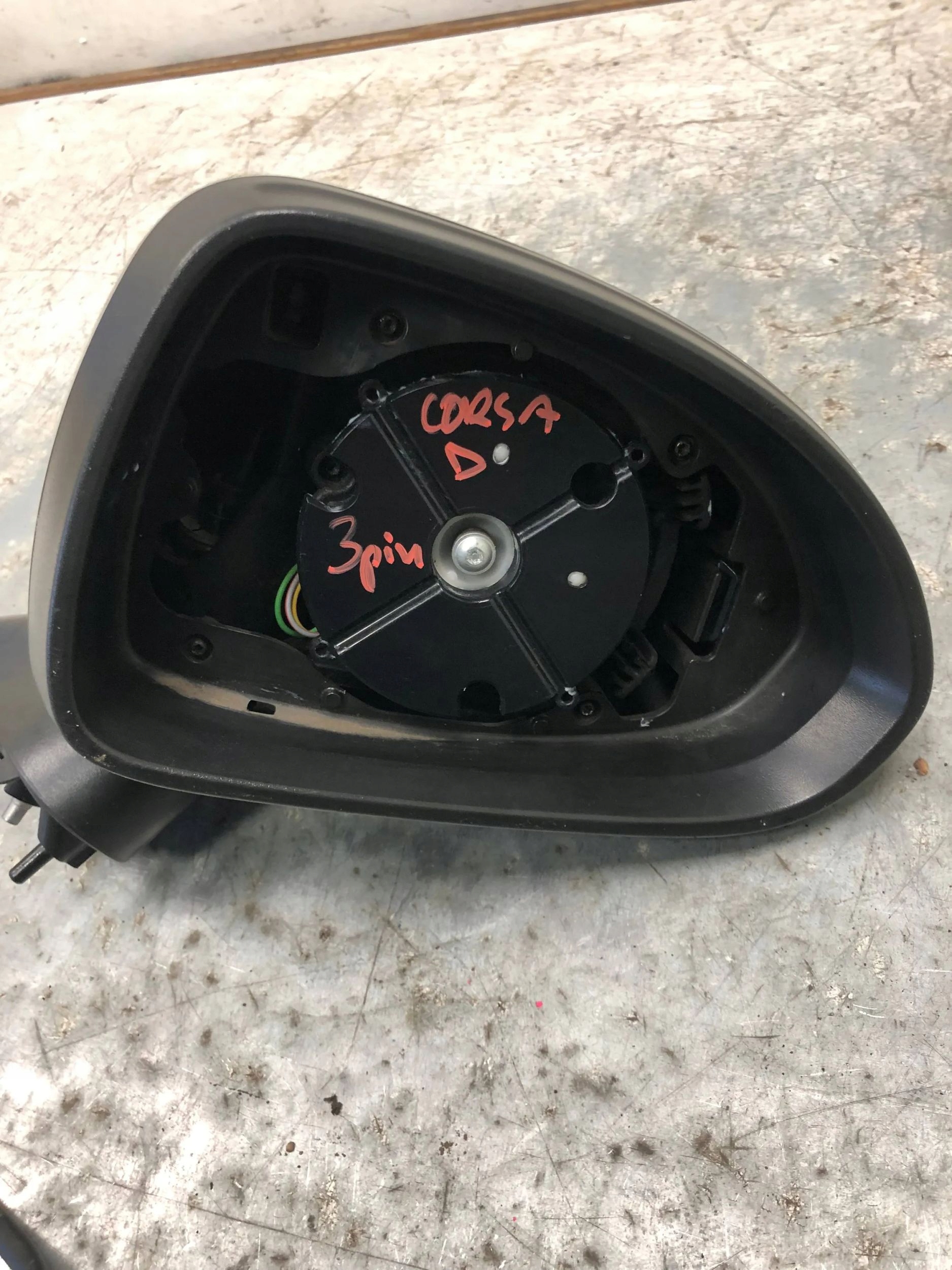 mirror right 3 PIN OPEL CORSA D 3D