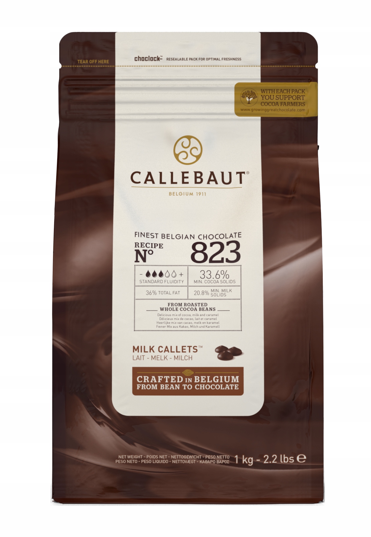 Barry Callebaut belgijska czekolada do picia mleczna 823 33% 1kg
