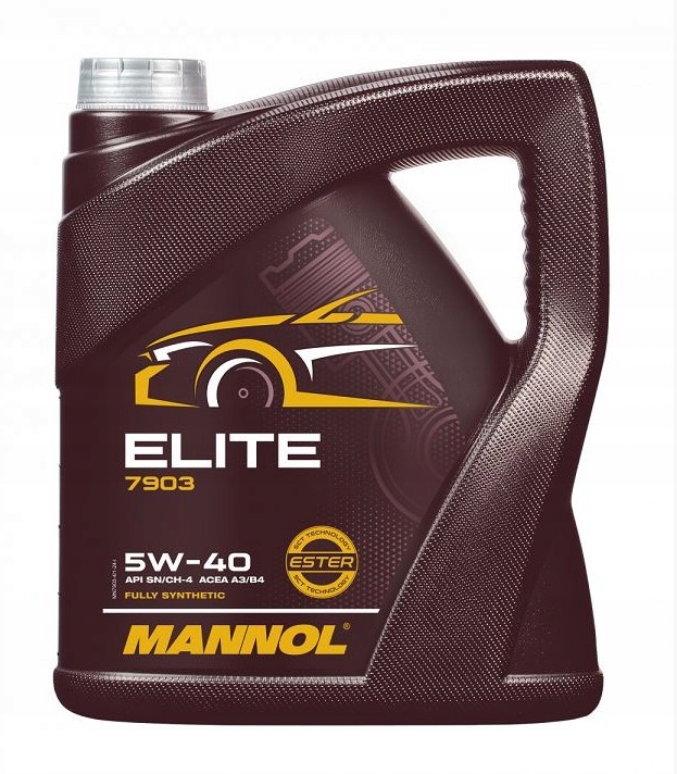 Mannol Motorový Olej 4T Elite 5V40 4L (api SN/CH-4, Jaso MA2) Semisyntetik