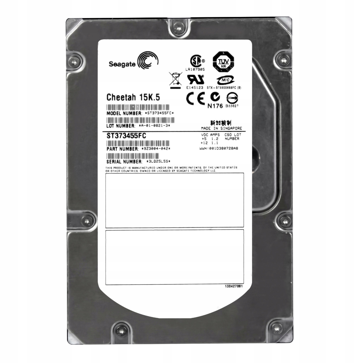 Seagate Cheetah 15K.5 73GB 15K 8MB Fc 3.5" ST373455FC